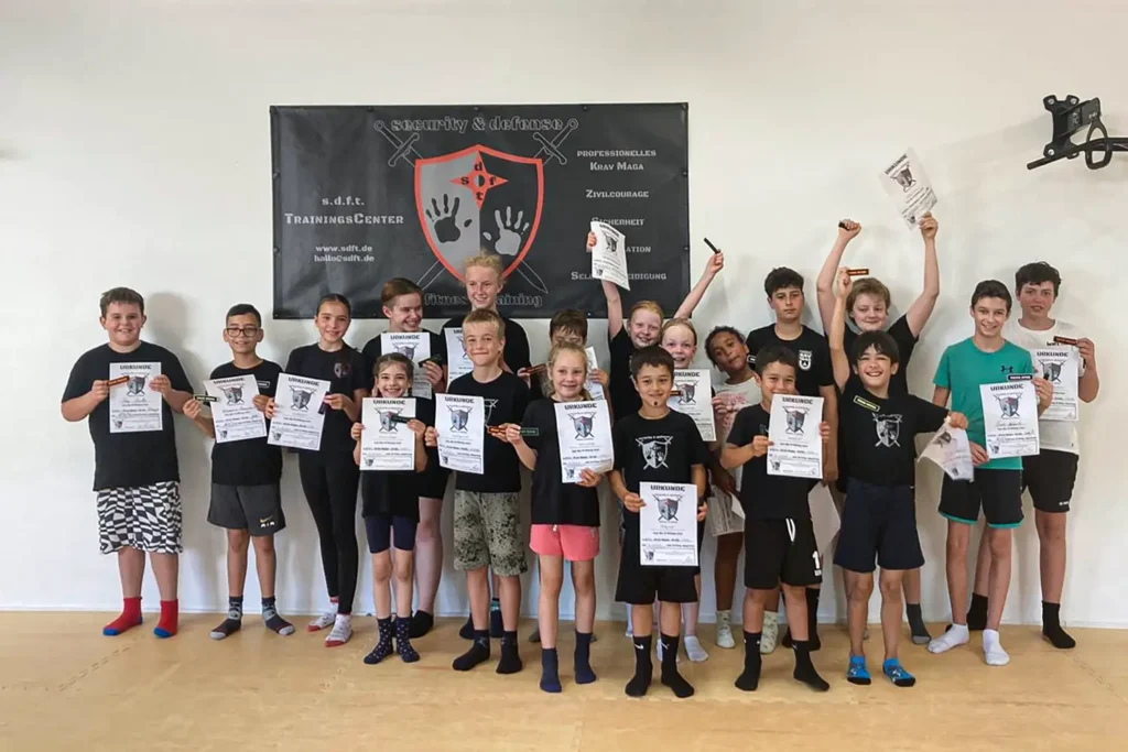 Gürtelprüfung Orange und Grün